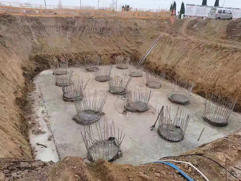 龍家廟村王河特大橋168#、174#墩基樁處理