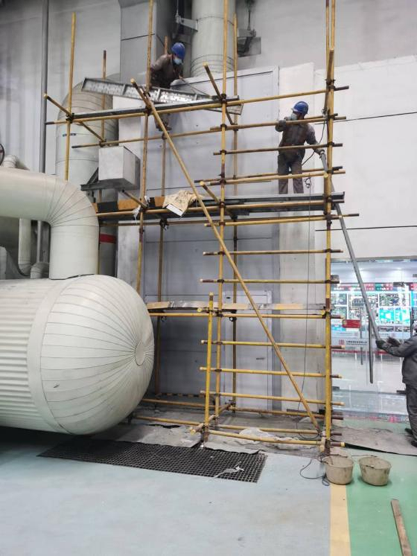 大唐臨清熱電有限公司主蒸汽管道與集控室隔離墻補強加固項目
